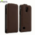 Proporta Leather Style Flip Case for Samsung Galaxy S4 Mini - Brown 1
