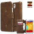 Zenus Vintage Leren Diary Case voor Samsung Galaxy Note 3 - Bruin 1
