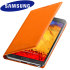Official Samsung Galaxy Note 3 Flip Wallet Cover - Wild Orange 1