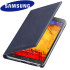 Officiële Samsung Galaxy Note 3 Flip Wallet Cover - Indigo Blauw 1