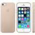 Official Apple iPhone 5S / 5 Leather Case - Beige 1