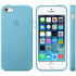 Original iPhone 5S / 5 Lederhülle in Blau 1