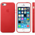 Official Apple iPhone 5S / 5 Leather Case - Red 1