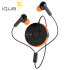 Iqua Spin Bluetooth Earphones - Black / Orange 1