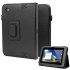 Folio Leather Style Stand Case and Hand Grip for Tesco Hudl - Black 1