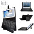 Kit Universele Bluetooth keyboard case voor 9-10 Inch tablets - Zwart 1