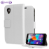 Adarga Leather Style Wallet Stand Case for Google Nexus 5 - White 1