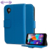 Adarga Leather Style Wallet Stand Case For Google Nexus 5 - Blue 1