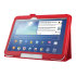 Leather Style Folio Case with Stand for Galaxy Tab 3 10.1 - Red 1