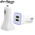 Ge-Force 3.1A Dual USB Universal In Car Charger 12-24V - White 1