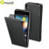 Muvit Slim Leather Style Flip Case for Huawei Ascend P6 - Black 1