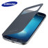 Official Samsung S-View Flip Cover & Qi Charging for Galaxy S4 - Black 1