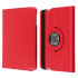 Leather-Style Rotating iPad Mini 3 / 2 / 1 Stand Case - Red 1