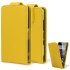 Qubits Faux Leather Flip Case for Sony Xperia Z1 Compact - Yellow 1