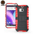 ArmourDillo Hybrid Protective Case for HTC One M8 - Red 1