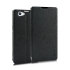 Pudini Flip and Stand Sony Xperia Z2 Satin Style Case - Black 1