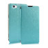 Pudini Flip and Stand Sony Xperia Z2 Satin Style Case - Blue 1