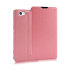 Pudini Flip and Stand Sony Xperia Z2 Satin Style Case - Rosa 1