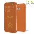 Official HTC One M8 / M8s Dot View Case - Orange Popsicle 1
