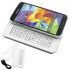 Galaxy S5 Magnetic Bluetooth QWERTY keyboard Case - White 1
