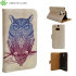 Create and Case HTC One M8 Tasche im BuchDesign Warrior Owl 1