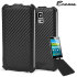 Encase Slimline Carbon Fibre-Style Galaxy S5 Vertical Flip Case 1