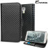 Encase Carbon Fibre-Style Samsung Galaxy S4 Horizontal Flip Case 1
