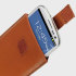 Universal Läderstilsfodral till Smartphones - Ljusbrun 1