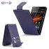 Adarga Sony Xperia Z Wallet Flip Case - Purple 1