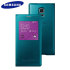 Official Samsung Galaxy S5 Mini S-View Premium Cover - Metallic Green 1