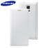 Official Samsung Galaxy S5 Mini Flip Case Cover - Dimpled White 1