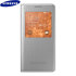 Official Samsung Galaxy Alpha S-View Premium Cover Case - Silver 1