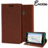 Encase Leather-Style Nokia Lumia 530 Wallet Case With Stand - Brown 1