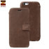 Zenus Vintage Diary iPhone 6S / 6 Genuine Leather Case - Dark Brown 1