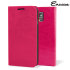 Encase Leather-Style Galaxy Note 4 Wallet suojakotelo - Pinkki 1