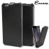 Encase iPhone 6 Plus Kolfiber- och Läderstilsfodral - Svart 1