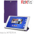 Roxfit Slim Book Sony Xperia Z3 Tablet Compact Case - Carbon Purple 1