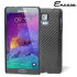 Olixar Carbon Fibre Print Samsung Galaxy Note 4 Case Hülle in Schwarz 1