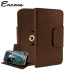 Encase Rotating 4 Inch Leather-Style Universal Phone Fodral - Brun 1