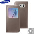Officiële Samsung Galaxy S6 S View Premium Cover Case - Goud 1