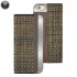 Uunique Aluminium Edge Cane Weave iPhone 6 Folio Case - Brown 1
