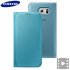 Official Samsung Galaxy S6 Flip Wallet Cover - Blue 1