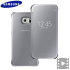 Funda Oficial Samsung Galaxy S6 Clear View Cover- Plata 1