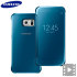 Official Samsung Galaxy S6 Clear View Cover Case - Blue 1