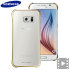 Official Samsung Galaxy S6 Clear Cover Case - Gold 1