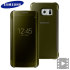 Officiellt Samsung Galaxy S6 Edge Clear View Cover Skal- Guld 1