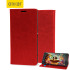 Olixar Leather-Style Sony Xperia Z3+ Lommebok Deksel - Rød 1
