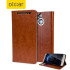 Olixar Leather-Style HTC One M9 Plus Wallet Stand Case -  Brown 1