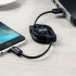Câble de chargement Olixar Rétracta-Câble MFi Lightning & USB - Noir 1