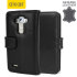 Olixar Premium Genuine Leather LG G4 Wallet Case - Black 1